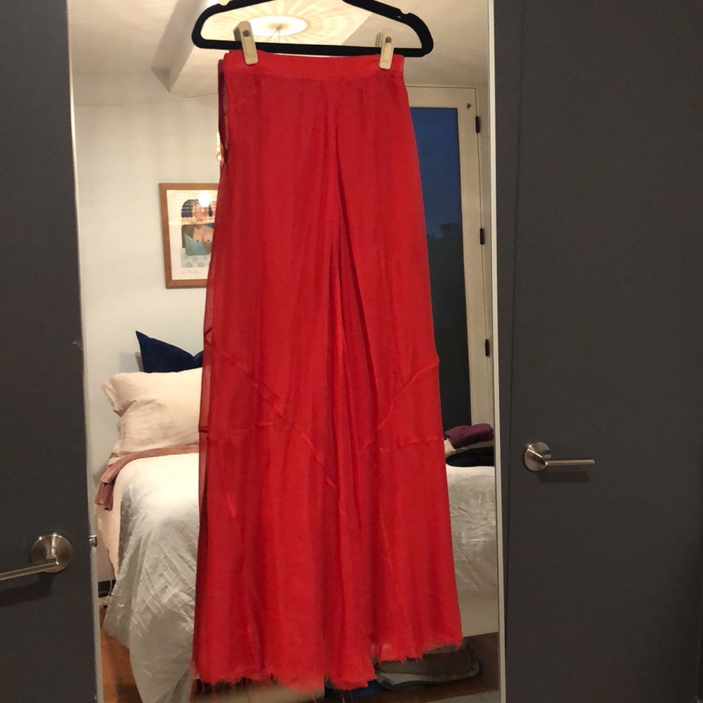 Rag and Bone Silk Maxi Skirt